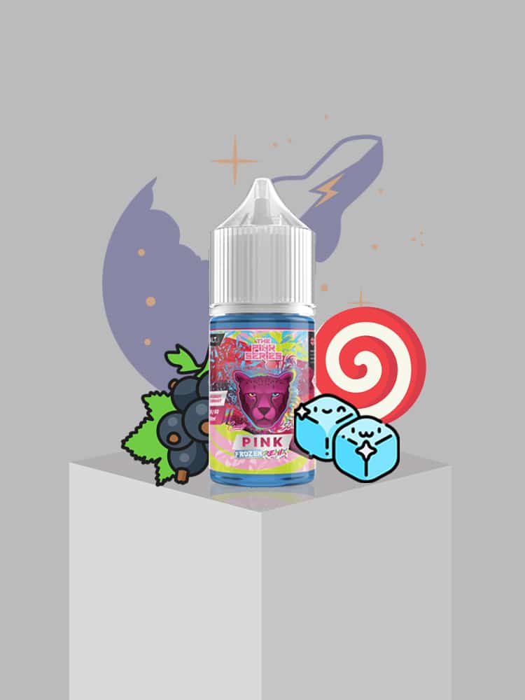 remix ice دکتر ویپ - میکس آبنبات ترش و شیرین تمشک یخ / Dr vape - Pink Remix Frozen - Image 1