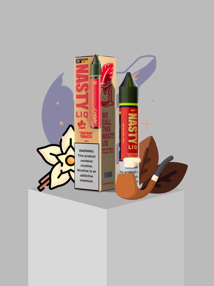 custard tobacco نستی (جدید) - تنباکو با کاستارد / Nasty LIQ - Custard Tobacco - Image 1