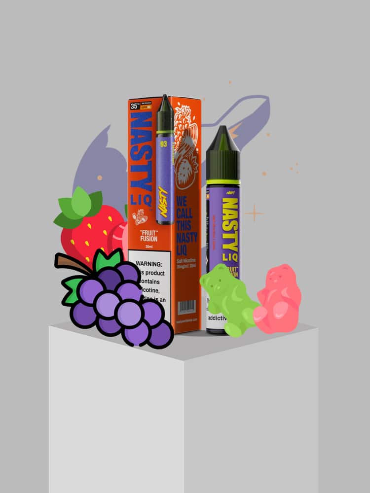 fruit fusion نستی (جدید) - پاستیل انگور و توت فرنگی / Nasty LIQ - Fruit Fusion - Image 1