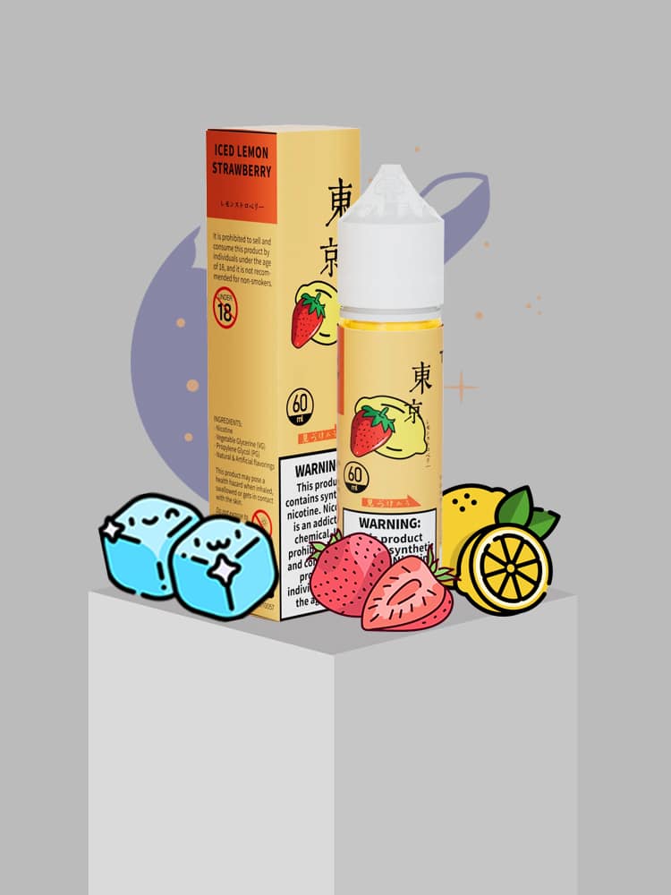 tokyo strawberry lemon توکیو - توت فرنگی لیمو یخ / Tokyo - Iced Lemon Strawberry - Image 1