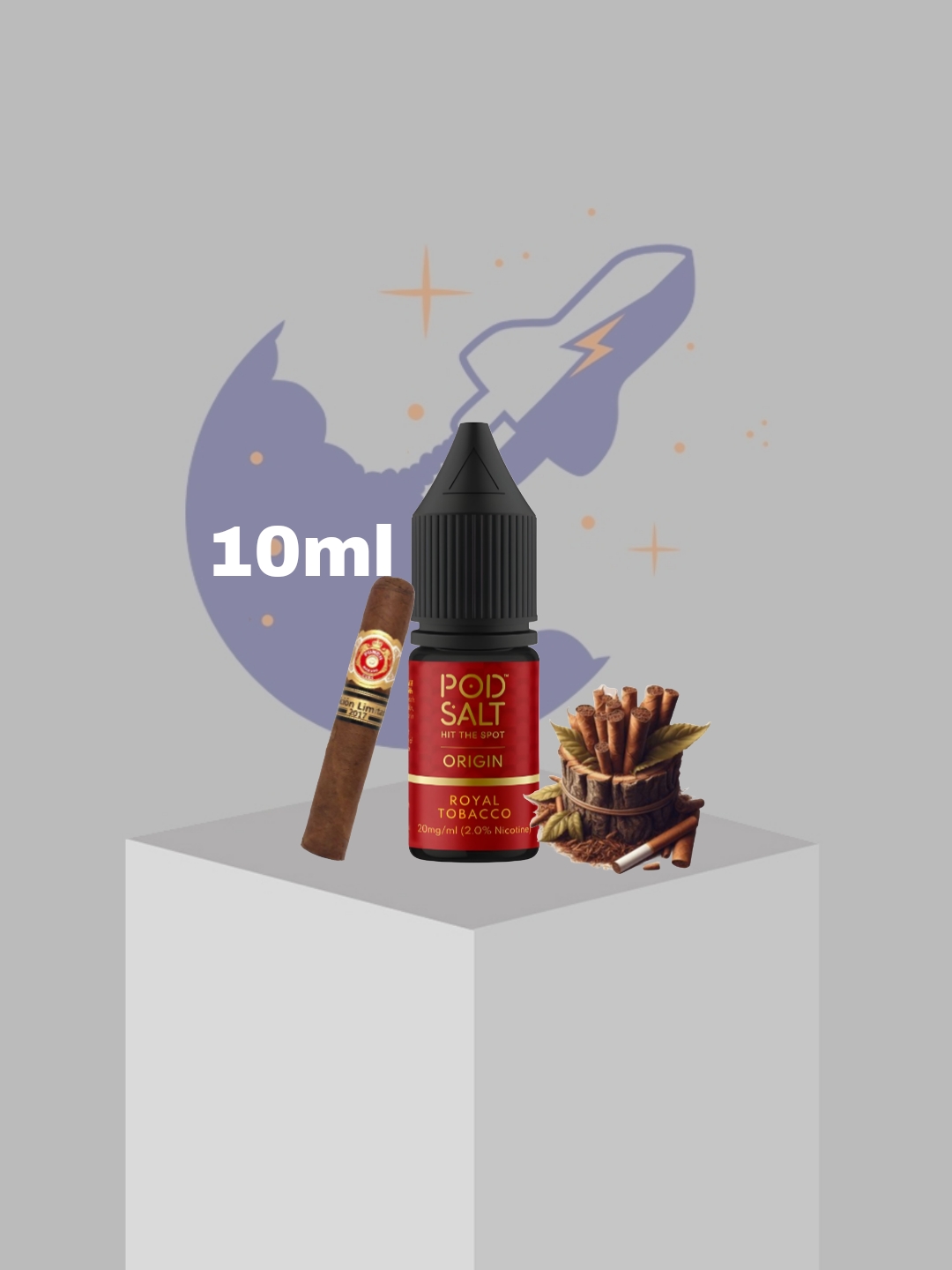 z6.1 پادسالت - تنباکو تافی کارامل ۱۰ میل / Podsalt - Royal tobacco 10ml - Image 1