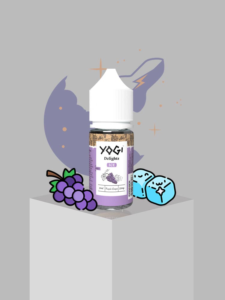 yogi delight grape ice 30 یوگی - انگور بنفش یخ / Yogi (Delights Series) - Purple Grape Ice - Image 1
