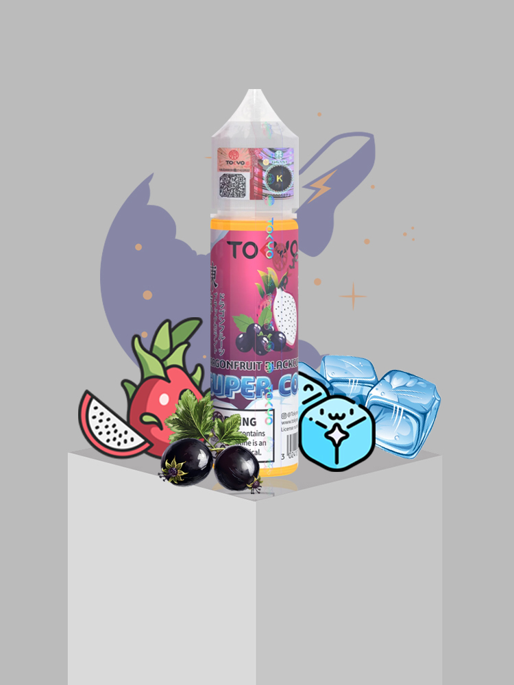 tokyo dragon black توکیو - دراگون فروت انگور فرنگی یخ / Tokyo - Dragon Fruit Black Currant Super Cool - Image 1