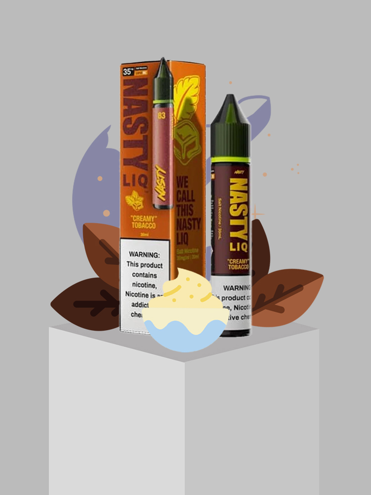 nasty creamy 30ml نستی (جدید) - تنباکو و خامه / Nasty LIQ - Creamy Tobacco - Image 1